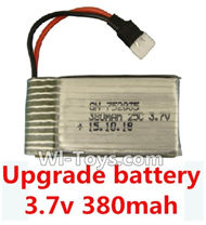 Subotech S660 Spare Parts-18 Upgrade Battery 3.7v 380mah 25C(Size-3.9X2X0.7CM)-1pcs,Subotech S660 RC Quadcopter Spare Parts Accessories,Subotech S660 RC  Drone Replacement Parts